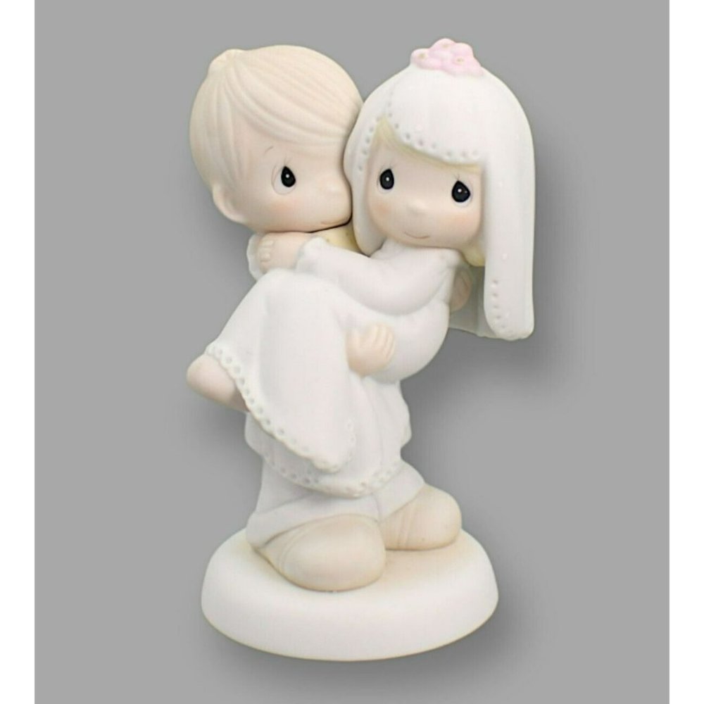 Vintage Precious Moments Bride and Groom “Bless You Two” Jonathan and David 1982
